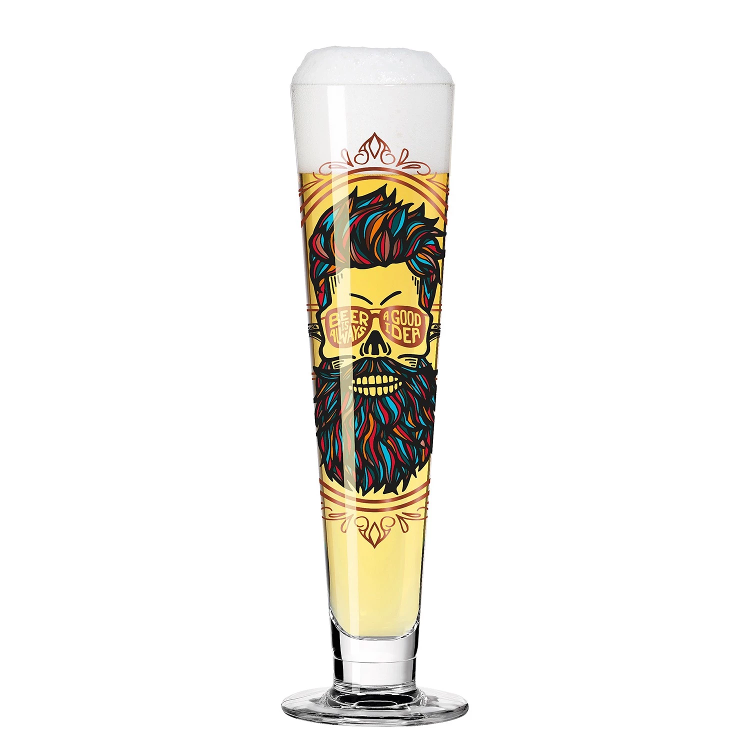 Ritzenhoff Verre à bière Heldenfest Hipster - Verre cristallin - Transparent / Noir - Contenance : 0,39 L 5 Ritzenhoff Verre à bière Heldenfest Hipster - Verre cristallin - Transparent / Noir - Contenance : 0,39 L – Image 3