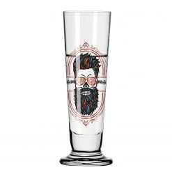 Ritzenhoff Verre à digestif Heldenfest Hipster - Verre cristallin - Transparent / Platine - Contenance : 0,05 L