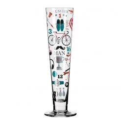 Ritzenhoff Verre à bière Heldenfest Gentlemen Club - Verre cristallin - Multicolore - Contenance : 0,39 L