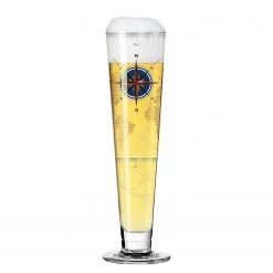 Ritzenhoff Verre à bière Heldenfest Kompass - Verre cristallin - Transparent / Platine - Contenance : 0,39 L -Promos Verres Magasin 1000276846 210625 15403100068 DETAILS P000000001000276846