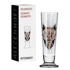 Ritzenhoff Verre à bière Heldenfest Polygon Art - Verre cristallin - Transparent / Platine - Contenance : 0,05 L -Promos Verres Magasin 1000276850 210625 15404400083 DETAILS P000000001000276850
