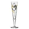 Ritzenhoff Flûte à champagne Goldnacht Heart - Verre cristallin - Transparent / Platine - Contenance : 0,2 L -Promos Verres Magasin 1000276860 210625 15402000057 IMAGE P000000001000276860