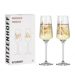 Ritzenhoff Flûtes à champagne Rosé I (lot de 2) - Verre cristallin - Transparent / Rose doré - Contenance : 0,23 L -Promos Verres Magasin 1000276861 210625 15395900035 DETAILS P000000001000276861