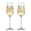 Ritzenhoff Flûtes à champagne Rosé I (lot de 2) - Verre cristallin - Transparent / Rose doré - Contenance : 0,23 L -Promos Verres Magasin 1000276861 210625 15412100123 IMAGE P000000001000276861