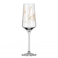 Ritzenhoff Flûte à champagne Touche de rosé II - Verre cristallin - Transparent / Rose doré - Contenance : 0,23 L