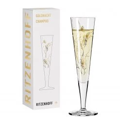 Ritzenhoff Flûte à champagne Goldnacht Rose - Verre cristallin - Transparent / Platine - Contenance : 0,2 L -Promos Verres Magasin 1000276871 210625 15421200181 DETAILS P000000001000276871