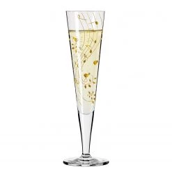 Ritzenhoff Flûte à champagne Goldnacht Music - Verre cristallin - Transparent / Doré - Contenance : 0,2 L -Promos Verres Magasin 1000276873 210625 15414000145 DETAILS P000000001000276873