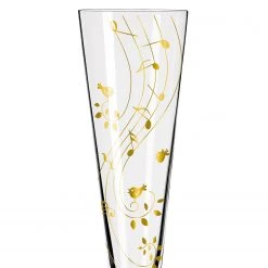Ritzenhoff Flûte à champagne Goldnacht Music - Verre cristallin - Transparent / Doré - Contenance : 0,2 L -Promos Verres Magasin 1000276873 210625 15414900155 DETAILS P000000001000276873