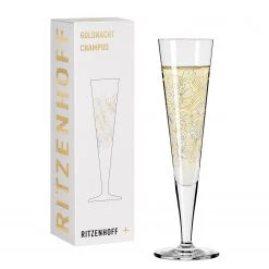 Ritzenhoff Flûte à champagne Goldnacht Mer fleurie - Verre cristallin - Transparent / Platine - Contenance : 0,2 L -Promos Verres Magasin 1000276877 210625 15423400207 DETAILS P000000001000276877