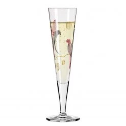 Ritzenhoff Flûte à champagne Goldnacht Perroquets - Verre cristallin - Transparent / Doré - Contenance : 0,2 L -Promos Verres Magasin 1000276881 210625 15422100192 DETAILS P000000001000276881