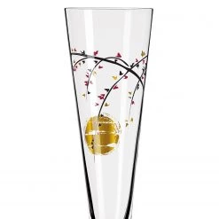 Ritzenhoff Flûte à champagne Goldnacht Cerisier - Verre cristallin - Transparent / Doré - Contenance : 0,2 L -Promos Verres Magasin 1000276884 210625 15421300182 DETAILS P000000001000276884