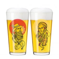 Ritzenhoff Verres Farbknall (lot de 2) - Verre cristallin - Transparent - Contenance : 0,43 L