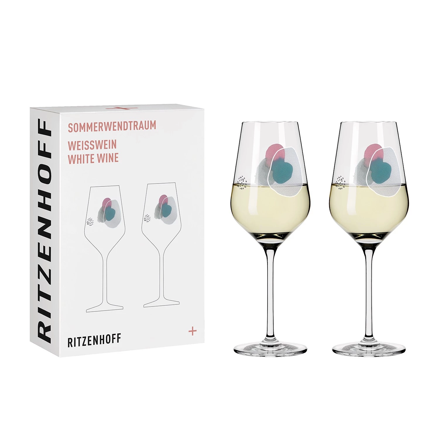 Ritzenhoff Verres à vin Rêve d’été I (lot de 2) - Verre cristallin - Transparent - Contenance : 0,38 L 4 Ritzenhoff Verres à vin Rêve d’été I (lot de 2) - Verre cristallin - Transparent - Contenance : 0,38 L – Image 2
