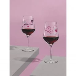 Ritzenhoff Verre à vin Cœur de cristal V - Verre cristallin - Transparent / Platine - Contenance : 0,58 L -Promos Verres Magasin 1000276917 210625 15451100360 MOOD DETAILS P000000001000276917 mood