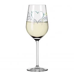Ritzenhoff Verre à vin Cœur de cristal I - Verre cristallin - Transparent / Platine - Contenance : 0,36 L -Promos Verres Magasin 1000276920 210625 15442000310 DETAILS P000000001000276920