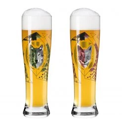 Ritzenhoff Verres à bière Brauchzeit II (lot de 2) - Verre - Transparent - Contenance : 0,65 L
