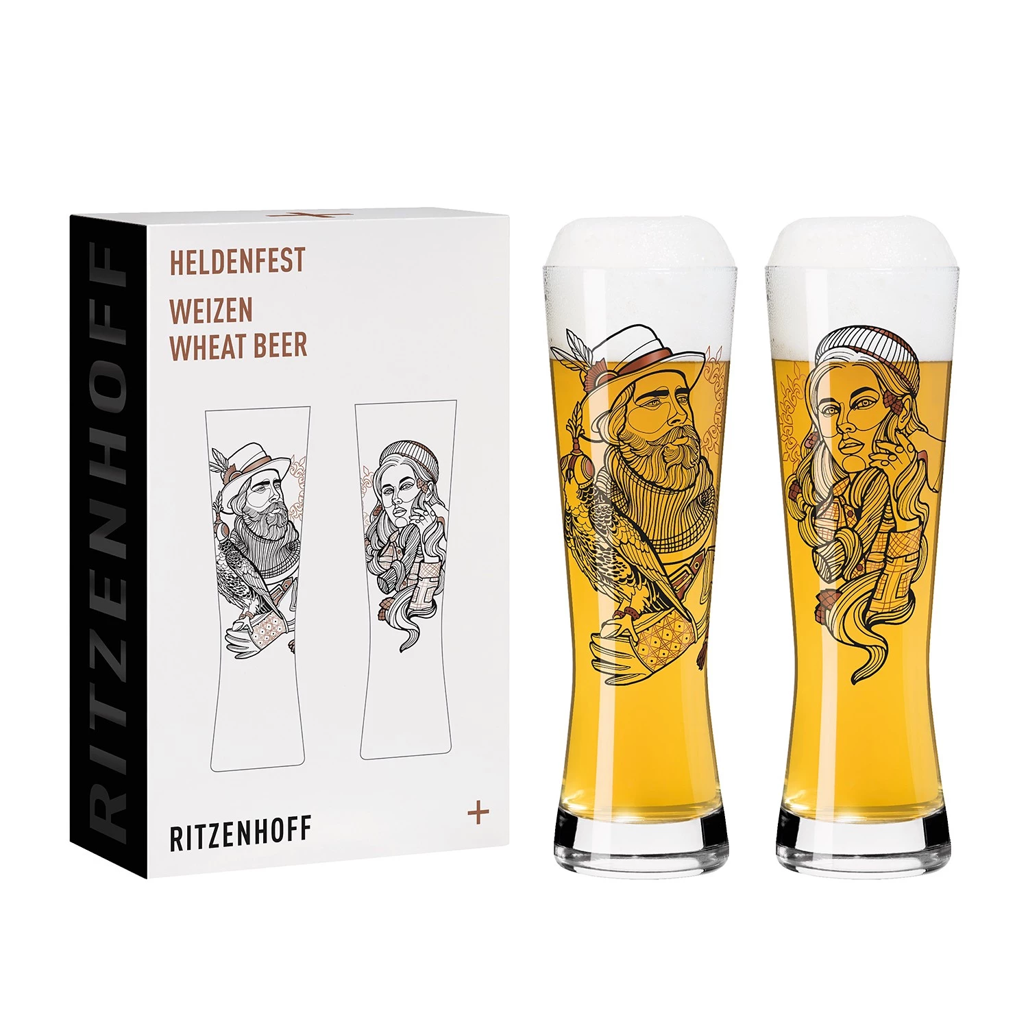 Ritzenhoff Verres à bière Heldenfest I (lot de 2) - Verre - Transparent - Contenance : 0,61 L 5 Ritzenhoff Verres à bière Heldenfest I (lot de 2) - Verre - Transparent - Contenance : 0,61 L – Image 4