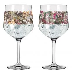 Ritzenhoff Verres à cocktail Fauna II (lot de 2) - Verre cristallin - Transparent - Contenance : 0,72 L