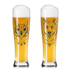 Ritzenhoff Verres à bière Brauchzeit I (lot de 2) - Verre - Transparent - Contenance : 0,65 L