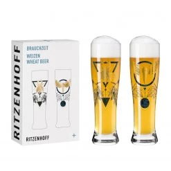 Ritzenhoff Verres à bière Brauchzeit III (lot de 2) - Verre - Multicolore - Contenance : 0,65 L -Promos Verres Magasin 1000276935 210625 15471900473 DETAILS P000000001000276935
