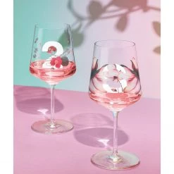 Ritzenhoff Verres apéritif Sonnet II (lot de 2) - Verre cristallin - Transparent / Rose - Contenance : 0,54 L -Promos Verres Magasin 1000276937 210625 15474100490 MOOD DETAILS P000000001000276937 mood