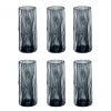 Koziol Verres Club No. 3 (lot de 6) - Matière plastique - 0,25 L - Gris