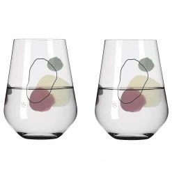Ritzenhoff Verres Rêve d’été I (lot de 2) - Verre cristallin - Contenance : 0,54 L - Transparent