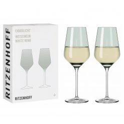 Ritzenhoff Verres à vin Fjordlicht I (lot de 2) - Verre cristallin - Vert -Promos Verres Magasin 1000304144 211022 08434300088 DETAILS P000000001000304144