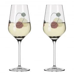 Ritzenhoff Verres à vin Rêve d’été II (lot de 2) - Verre cristallin - Contenance : 0,38 L - Transparent