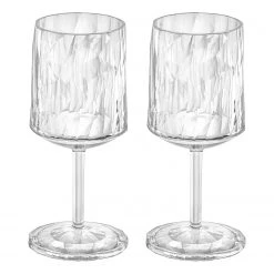 Koziol Verres Club No. 9 (lot de 2) - Matière plastique - Contenance : 0,2 litres - Transparent