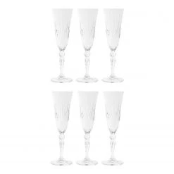 Promos Verres Magasin 33 Butlers Flûtes à champagne CRYSTAL CLUB (6) - Verre cristallin - Transparent