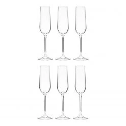 Promos Verres Magasin 41 Butlers Flûtes à champagne SANTE (lot de 6) - Verre cristallin - Transparent