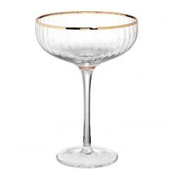 Promos Verres Magasin 3 Butlers Coupes de champagne GOLDEN TWENTIES (4) - Verre - Transparent