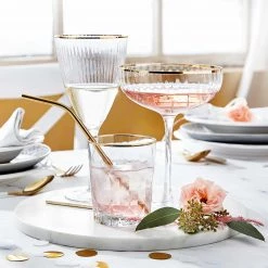 Butlers Coupes de champagne GOLDEN TWENTIES (4) - Verre - Transparent -Promos Verres Magasin 1000333326 220218 021 MOOD DETAILS P000000001000333326 mood