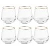 Butlers Verres TOUCH OF GOLD (lot de 6) - Verre transparent - Translucide -Promos Verres Magasin 1000333348 220218 010 IMAGE P000000001000333348