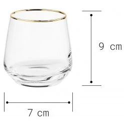 Butlers Verres TOUCH OF GOLD (lot de 6) - Verre transparent - Translucide -Promos Verres Magasin 1000333348 220218 500 SKETCH DETAILS P000000001000333348 sketch