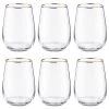 Butlers Verres TOUCH OF GOLD (lot de 6) - Verre coloré - Transparent -Promos Verres Magasin 1000333374 220218 010 IMAGE P000000001000333374