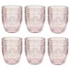 Butlers Verres VICTORIAN (lot de 6) - Verre coloré - Rose clair -Promos Verres Magasin 1000333388 220218 010 IMAGE P000000001000333388