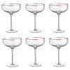 Butlers Coupes de champagne SMERALDA (lot de 6) - Verre - Transparent -Promos Verres Magasin 1000333416 220218 010 IMAGE P000000001000333416