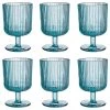 Butlers Verres à vin CHELSEA (lot de 6) - Verre coloré - Bleu -Promos Verres Magasin 1000333427 220218 010 IMAGE P000000001000333427