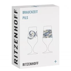 Ritzenhoff Verres à bière #2 Brauchzeit (lot de 2) - Verre cristallin - Doré / Noir -Promos Verres Magasin 1000346586 220510 070 DETAILS P000000001000346586