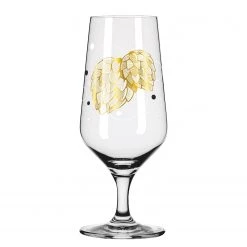 Ritzenhoff Verres à bière #1 Brauchzeit (lot de 2) - Verre cristallin - Doré / Blanc -Promos Verres Magasin 1000346589 220510 030 DETAILS P000000001000346589