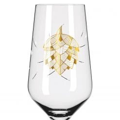 Ritzenhoff Verres à bière #1 Brauchzeit (lot de 2) - Verre cristallin - Doré / Blanc -Promos Verres Magasin 1000346589 220510 060 DETAILS P000000001000346589
