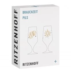 Ritzenhoff Verres à bière #1 Brauchzeit (lot de 2) - Verre cristallin - Doré / Blanc -Promos Verres Magasin 1000346589 220510 070 DETAILS P000000001000346589