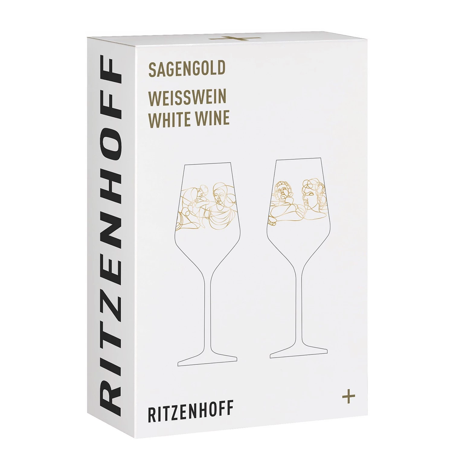 Ritzenhoff Verres à vin blanc Sagengold (lot de 2) - Verre cristallin - Or rose 11 Ritzenhoff Verres à vin blanc Sagengold (lot de 2) - Verre cristallin - Or rose – Image 9