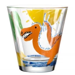 Leonardo Verres Bambini Dinosaures (lot de 6) - Verre cristallin - Multicolore