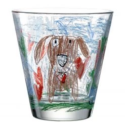 Leonardo Verres Bambini chien (lot de 6) - Verre cristallin - Multicolore