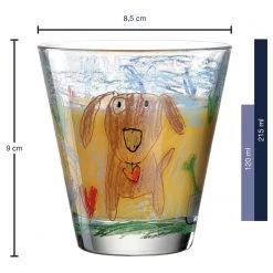 Leonardo Verres Bambini chien (lot de 6) - Verre cristallin - Multicolore -Promos Verres Magasin 1000347076 220510 500 SKETCH DETAILS P000000001000347076 sketch