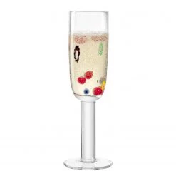 Leonardo Flûtes à champagne Fiori (lot de 4) - Verre cristallin - Multicolore -Promos Verres Magasin 1000347081 220510 030 DETAILS P000000001000347081