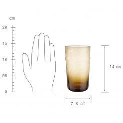 Butlers Verres BYRON (lot de 6) - Jaune -Promos Verres Magasin 1000365228 220803 500 SKETCH DETAILS P000000001000365228 sketch